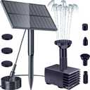 Biling Solar Water Pump Outdoor, Upgraded Solar Fountain Pump Kit with Stake, Solar Powered Water Pump for Bird Bath, Garden, Backyard, Pool, Fish Tank (1.5W)