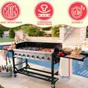 17" Grill Burners Replacement for Members Mark GR2039201-MM-00 BBQ Parts, Stainless Steel Gas Grill Tube Burner for Uniflame GBC1059WE-C, Grill Chef BIG-8116, Sams, Bakers And Chefs Replacement Parts