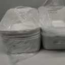Zopeal 10 Pcs Grayish white Plastic Storage Bins12 x 8 x 5 in