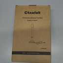 Window Candles with Sensor Dusk to Dawn Electric Corded, 9.6'' Plug-in LED Window Candle Lights with Gold Holder and 6ft Cord, Christmas Candles for Windows Decoration, UL Listed, 4 Pack