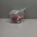 Christmas Candy Cane Lollipop Ornaments for Christmas Tree 48Pcs Xmas Plastic Peppermint Christmas Tree Hanging Ball Pendants for Xmas Party Indoor New Year Holiday Home Decorations (Red)