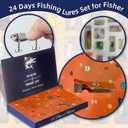 Advent Calendar Fishing 2025 Christmas Countdown  24 Days Lures Gift Set for Adults, Teens, Men, Women, Boys & Girls, Premium Box with Foam Slots to Keep Baits Secure  Xmas Surprise Gift for Anglers