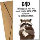 Funny Fathers Day Card - Happy Fathers Day Cards for Dad from Daughter, Son, Kids - Funny Cards for Dad, Daddy - Single 5.3''x 8'' Folded Cute Greeting Card with Envelope