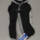 FUAMEY Dog Coat for Medium Dogs,Waterproof Dog Winter Jacket with Harness Built in Puppy Cold Weather Coats Reflective Pet Vest with Zipper Warm Fleece Dogs Snowsuit Windproof Black, M, Chest:21in