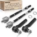 A-Premium Set of 4, Front Inner & Outer Tie Rod End Kit, Compatible with Toyota Tacoma 2005-2023