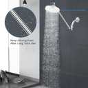 11 Inch Adjustable Shower Head Extension Arm With Locking Set Screw, Singing Rain Solid Brass Chrome Angle Height Adjustable, Easy To Install, G1/2 Universal Connector Compatible (Chrome Finish)