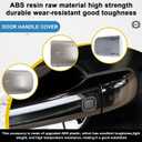 Car Door Handle Cover Cap Compatible with Volvo 07-16 S80/04-10 S40/09-17 XC60/08-16 XC70/08-15 V70/10-13 C30/06-13C70/05-12 V50 39998270 Door Key Cover Handle Accessories Lock Cap Black