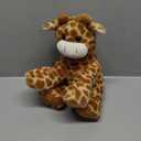 Hopearl Lighting Up Giraffe Stuffed Animal Floppy LED Plush Toy Night Lights Glow Pillow Birthday Festival for Kids Toddlers Boys Girls, Orange, 11''