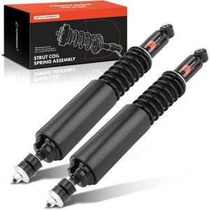 A-Premium Rear Load Adjusting Shock Absorber Compatible with Ford E-350 Econoline Club Wagon, E-350 E-450 Super Duty & East to West & Gulf Stream BT Cruiser & Jayco & Nexus & Winnebago, w/Coil Spring