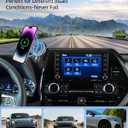 PZK Car Phone Mount for 2020-2025 2026 Toyota Highlander L/LE/Hybrid XLE/Nightshade Accessories 8-inch Screen Magnetic 15W Fast Wireless Charger Cell Phone Holder Not Affect Vent (Not fit 12.3 inch)