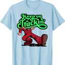 Keep on Trucking Tees Unisex-Adults Grey Cartoon T-Shirt Small