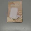 Gospire Ultra-Slim Lighted Travel Makeup Mirror with Lights and Magnification, Rechargeable 3X Magnifying Mirror with 3 Light Colors & Adjustable Brightness, LED Compact Mirror for Purses - White