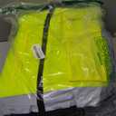 TCCFCCT Hi Vis Jackets for Men Women Waterproof High Visibility Safety jackets for Men, Warm Reflective Jacket with Pockets, Construction Coats for Cold Winter, High Vis Rain Gear, J-Yellow, XL