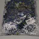 Timormode Boho Floral Long Skirts for Women Elastic High Waist Flowy Midi Skirts with Slit Summer Spring Tiered Beach Skirt TMS8001 NavyBloom S