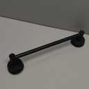 Dovyn NoDrill Stainless Steel Suction Cup Towel Bar, Adjustable 14.6–24 Inch Bathroom Towel Rack for Glass Shower Door & Tile Wall, Heavy Duty Wall Mounted Towel Holder(Matte Black)