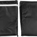 Handcart Cover for Foldable Cart 210D Oxford Fabric Waterproof Weather UV Protection with Adjustable Buckles Storage Bag Black(97 * 56 * 51cm)