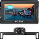 FEISIKE Backup Camera, 1080P IR Night Vision with Monitor, Easy Setup Plug-Play Rear View Camera, 150 Degrees Wide Angle, IP68 Waterproof, 4.3" Display for Car Truck SUV