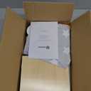 Asweets 2 in 1 Wooden Baby Walker Push and Pull Doll Stroller, Shopping Cart Learning Walker for Boys and Girls, Sit Stand Learning Toddler Toy (Grey)