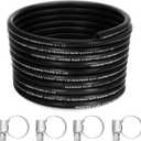 1/4" Marine Fuel Line Hose - 25 FT SAE J1527 Type A1-15 Rubber Fuel Line for Boats, Outboards & Marine Engines