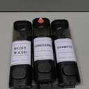 Shower Soap Dispenser 3 Chamber No Drill, Wall Mounted Shampoo and Conditioner Dispenser for Shower, Wall Mount Shampoo Dispenser Set for Bathroom Hotel Kitchen RV, Black.