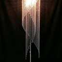 Crystal Floor Lamp, Elegant Rain Lamp, Modern Lava Lamp for Living Room, Bedroom, Girls Room, Silver Chrome