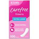 Carefree Panty Liners, Extra Long Liners, Unwrapped, Unscented, 100ct