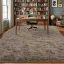 Area Rugs for Living Room, Soft Shaggy Carpets for Bedroom, Fuzzy Rugs for Kids' Room, Perfect Decor for Modern Home Smoke Grayl 8x10 Feet