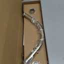 Gold Corner Shower Curtain Rod, [24"-53"] x [24"-53"] Adjustable L Shaped Shower Rod No-Sagging Heavy Duty 90 Degree Curved Curtain Rod for Bathroom with 12 Hooks & Ceiling Support