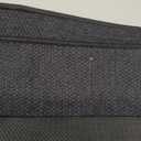 MIULEE Set of 2 Ultra Thin Bathroom Rugs, Rubber Bath Mats for Bathroom Non Slip, Quick Dry Absorbent Bath Rug Machine Washable, Fit Under Door, Shower, Sink, Halloween Decor, Black, 17"x27"+20"x32"