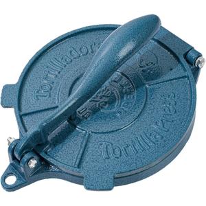 Vivicreate Cast Iron Tortilla Press Dough Flour Tortilla Rotis Quesadilla Maker Prensa para tortillas de hierro fundido 8 inch NO-SLIP (Blue)