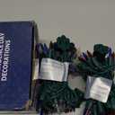 Hopolon Red White and Blue Mini Lights,2PACK 50Count 4th of July Patriotic String Lights Green Wire,13FT Incandescent Independence Day Light for Indoor Outdoor Christmas Party Decor,Red White Blue