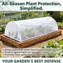 SNZ Plant Covers Freeze Protection, Frost Blanket for Outdoor Plants, Reusable Winter Tree Frost Cloth Plant Freeze Protection for Raised Beds Vegetables Insect Winter Frost, Seed Germination