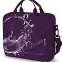 Briefcases Compatible with Leapfrog LeapStart 3D Interactive Learning System, Messenger Shoulder Bag for Kids Laptop or Tablet (Purple)