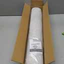4-Panel Replacement Fabric for Sliding Panel Track Blinds 23" W x 96" L Fabric Only Pre-Attached Hook & Loop Fasteners Trimmable, No Bottom Rail Included, Room Darkening - Grey-White