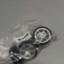 Dantenron 1/10 RC On Road Tires OD 65mm and Aluminum Street Wheels 12mm Hex Touring Tyres for 1:10 Rally Racing Drift Car Tamiya TT01 TT02 XV01 HPI KYOSHO HSP PTG2 Traxxas TA06 A959 PTG2 (Silver)