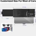 Sun Visor Extender for Car with Side Sunshade, Upgraded UV400 Polarized Car Sun Visor Extension Blocker with Sunglasses Holder, Clips and Straps Design | Anti-Glare Protection Visor for Safe Driving