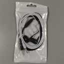 Wired in-Ear Earbud Headphones with Mic 2 Pack, 3.5mm Jack, Black & White