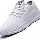 KEEZMZ Men's Running Shoes Fashion Breathable Sneakers Mesh Soft Sole Casual Athletic Lightweight (41, White)