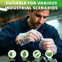 2 x 100-Count Disposable PE Safety Work Gloves, One Size Fits Most | Lightweight and Durable Hand Protection for Cleaning, Food Handling, and Light Industrial Tasks