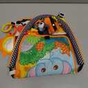 Baby Car Seat Animals Toys - Kick and Play Double Sided Infant Car Seat Toys with Plush Toys, Mirror, Teether for Baby, Babys Travel Activities, Christmas Birthday Gifts Newborn Infant Toys