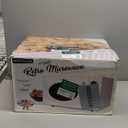 Nostalgia Retro 1000W Microwave Oven 1.1 Cu Ft Capacity  Child Safety Lock, 8 Auto-Cook Settings  Countertop Kitchen Appliance  White