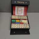 American Mahjong Tile Set, 166pcs Premium Mah Jong Tiles with Exquisite Storage Box, Include Instructions & Play-Chips, Mah Jongg Sets for Family & Friends Gatherings