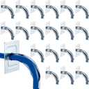 Pack of 20 Pex Tubing Bend Support Mounting Plate, Galvanized Metal, Provides 90 Degree Turns for Pex Pipes (1/2 Inch)