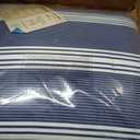 Nautica - Twin/Twin XL Comforter Set, Soft & Reversible Cotton Bed Set for Year Round Comfort, 2 Piece Striped Bedding with Matching Pillowcase (Craver Navy)