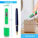 TDS Water Tester for Lab, TDS Meter Digital Water Tester - High Accurate and Reliable Digital PPM Meter, 0-9990PPM Water Quality Tester for Drinking Water/Wine/Kitchen/Laboratory (Green)
