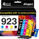 Cartridges Combo Pack Without Chip Compatible for HP OfficeJet 8120 8122e 8123 & Pro 8130e 8135e 8138e 8139e Printer (BK C M Y)