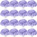 Tigeen 100 Pcs Hydrangea Artificial Flowers Bulk 7.48 Inch Artificial Hydrangeas with Removable Stems Faux Flowers Wedding Decor for Home Garden Party Decoration DIY Project (Orchid)