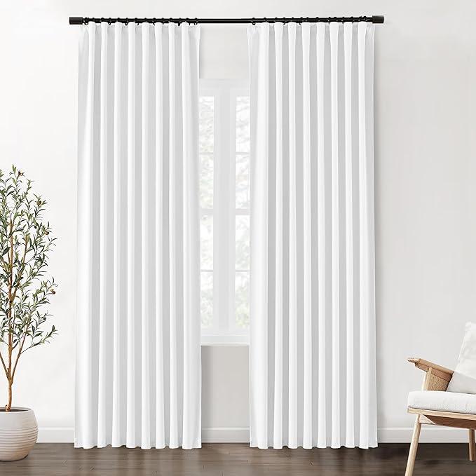 White Curtains 2Pcs 88x50Inc