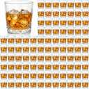 Yungyan 100 Pcs 10 oz Plastic Clear Whiskey Glasses, Clear