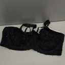 HACI See Through Bras for Women Sparkly Sexy Underwire Full Coverage Plus Size Unlined Lace (32DDD, Black)